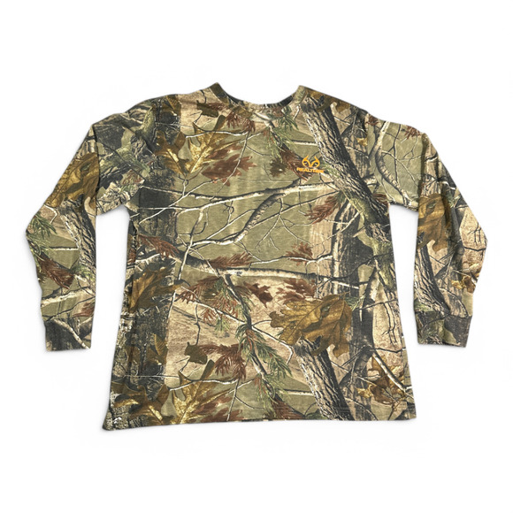 RealTree Camouflage Shirt Adult EXTRA LARGE Brown Camo Hunting Outdoor Sportsman - Picture 1 of 8